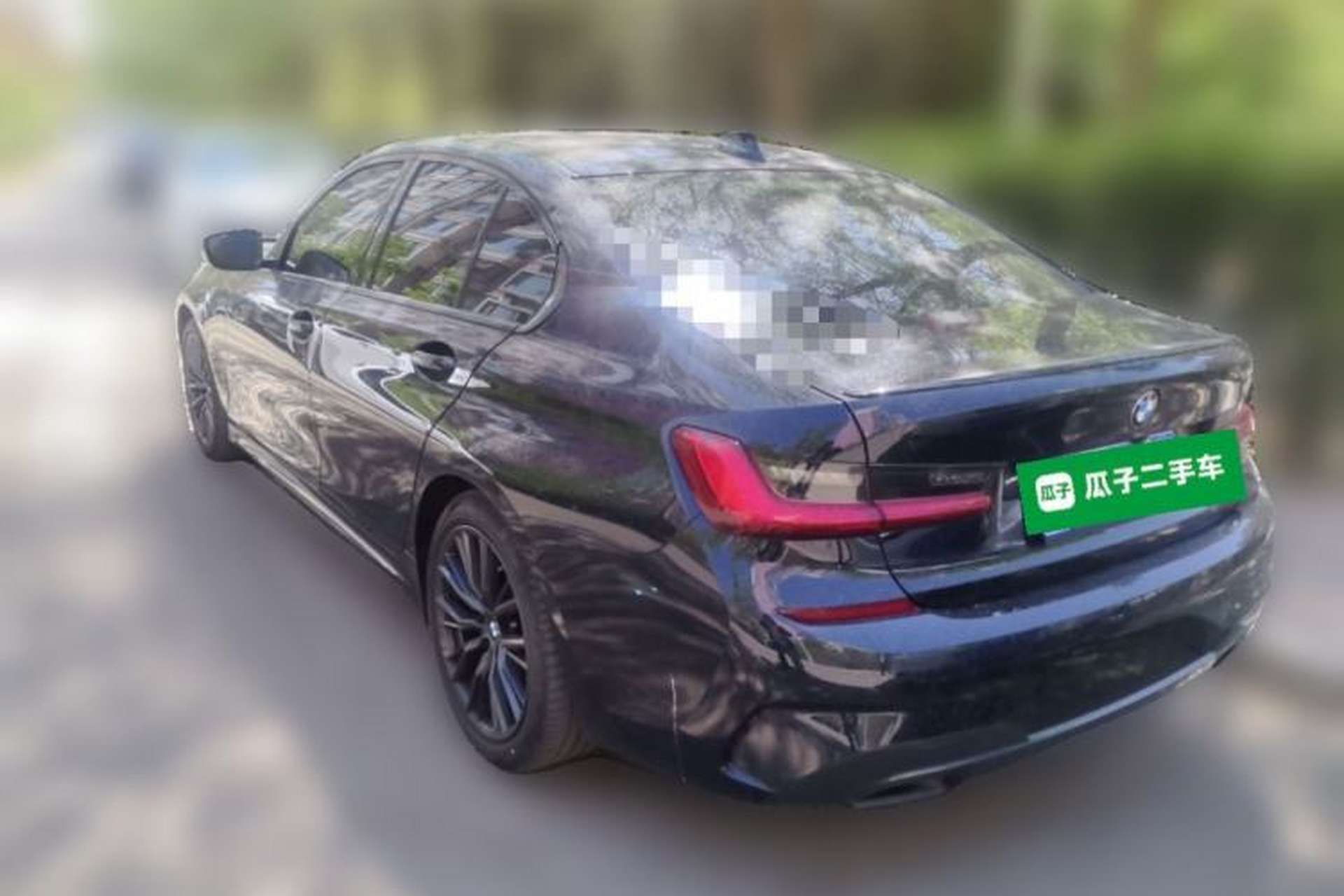 Used BMW 3 Series 2021 325i M Sport Night Edition package Rear Left 45 Deg