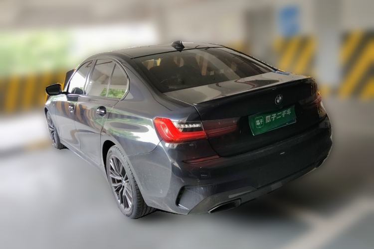 Used BMW 3 Series 2021 325i M Sport Night Edition package Rear Left 45 Deg