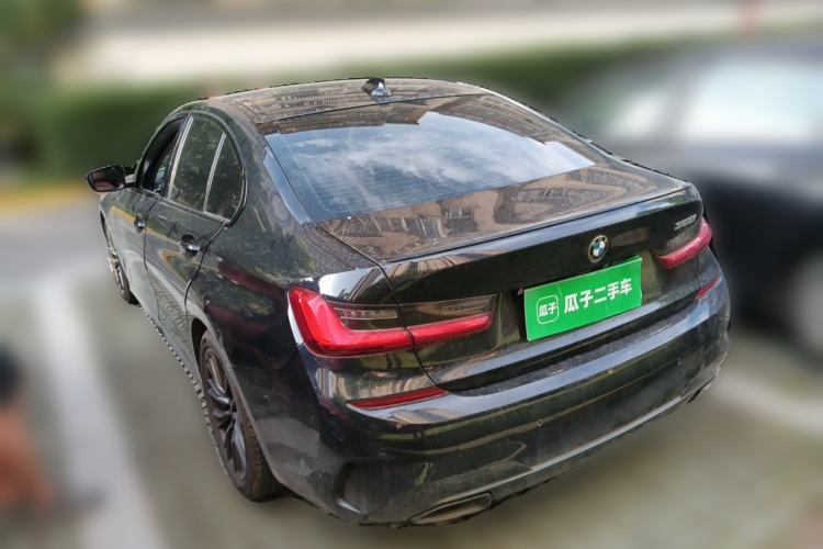 Used BMW 3 Series 2021 325i M Sport Night Edition package Rear Left 45 Deg