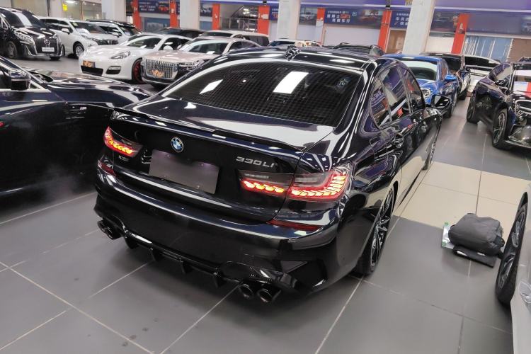 Used BMW 3 Series 2021 Second Facelift 330Li xDrive M Sport Night Edition Package Rear Right 45 Deg