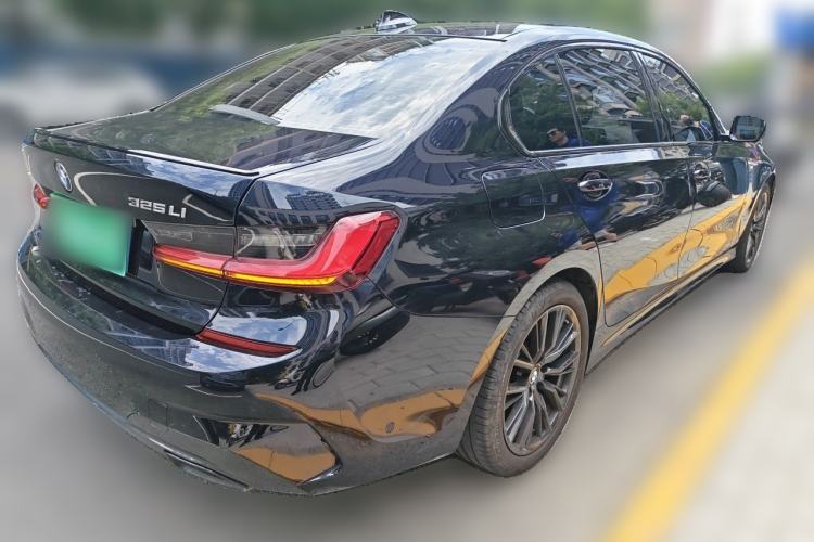 Used BMW 3 Series 2021 Second Facelift 325Li M Sport Night Edition Package Rear Right 45 Deg