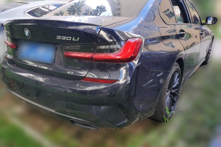Used BMW 3 Series 2021 330Li xDrive M Sport Night Edition Rear Right 45 Deg