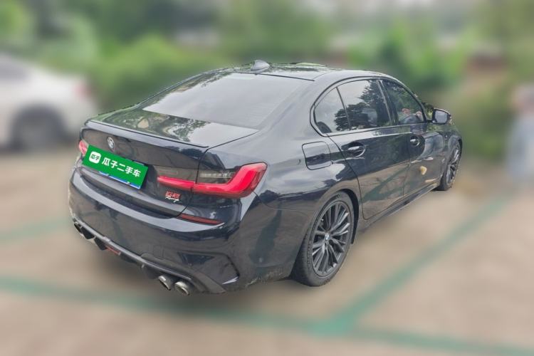 Used BMW 3 Series 2021 325Li M Sport Shadowline Package Rear Right 45 Deg