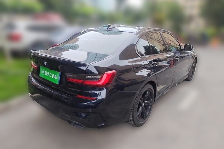 Used BMW 3 Series 2021 325i M Sport Night Edition package Rear Right 45 Deg