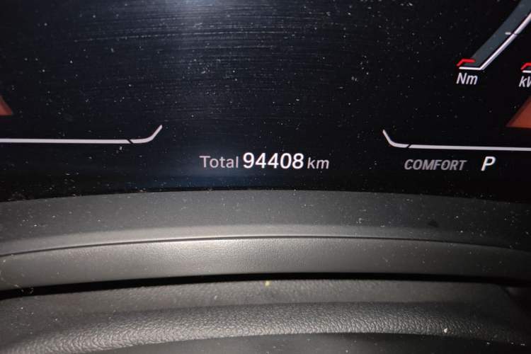 Used BMW 3 Series 2021 Restyled 325Li M Sport Package Odometer Close Up