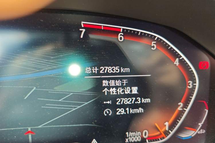 Used BMW 3 Series 2021 Restyled 325i M Sport Night Edition Package Odometer Close Up