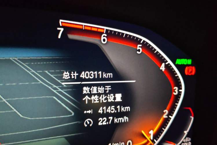 Used BMW 3 Series 2021 325Li M Sport Shadowline Package Odometer Close Up