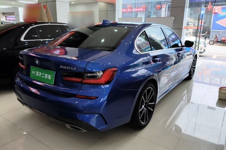 Used BMW 3 Series 2021 Second Facelift 320Li M Sport Package Rear Right 45 Deg