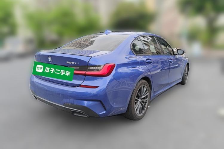 Used BMW 3 Series 2021 325Li M Sport Shadowline Package Rear Right 45 Deg