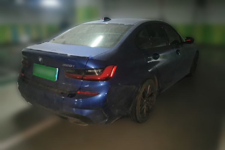 Used BMW 3 Series 2021 325i M Sport Night Edition package Rear Right 45 Deg