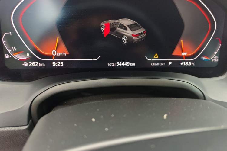 Used BMW 3 Series 2021 Facelifted 320Li M Sport Package Odometer Close Up