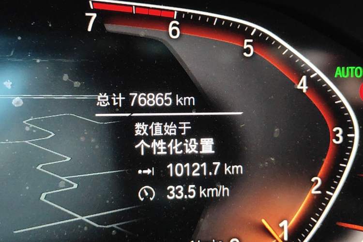 Used BMW 3 Series 2021 320i Sport Package Odometer Close Up