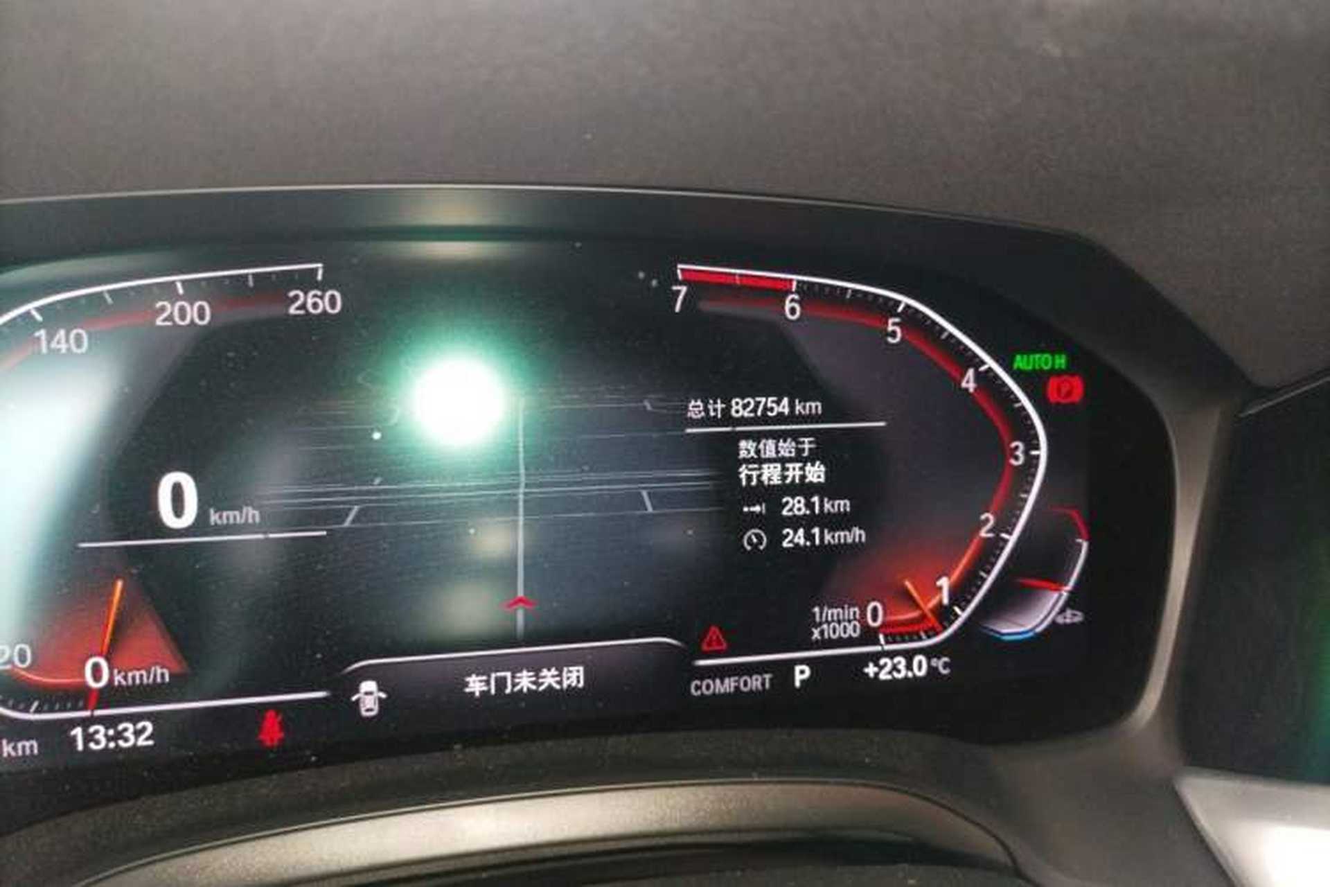 Used BMW 3 Series 2021 325Li M Sport Package Odometer Close Up