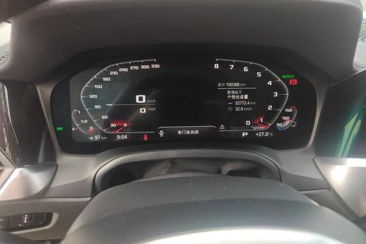 Used BMW 3 Series 2021 325Li M Sport Shadowline Package Odometer Close Up