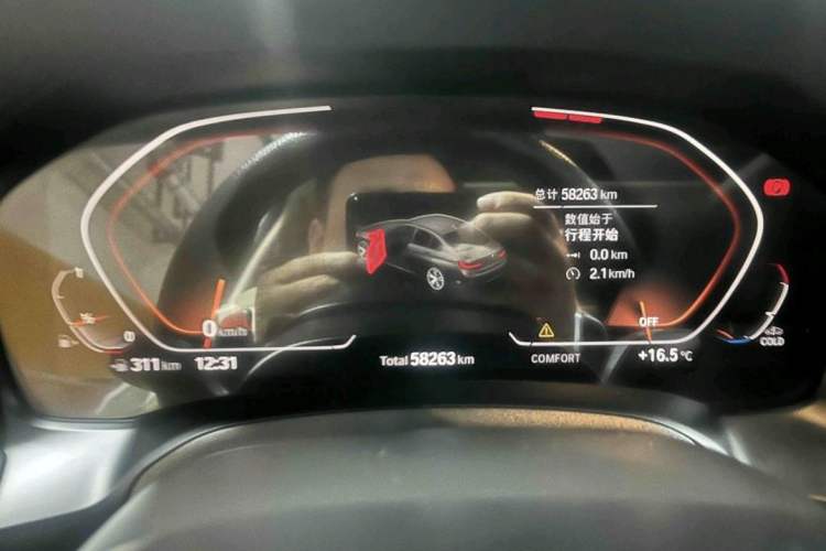 Used BMW 3 Series 2021 330i M Sport Night Edition Odometer Close Up
