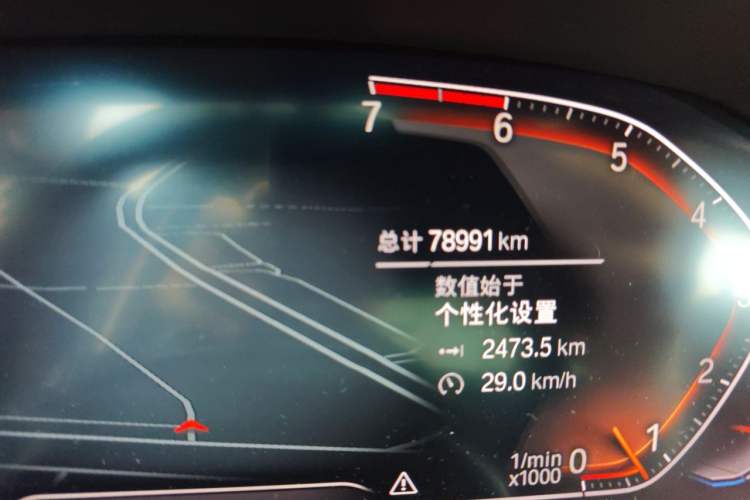 Used BMW 3 Series 2021 Restyled 325Li M Sport Package Odometer Close Up