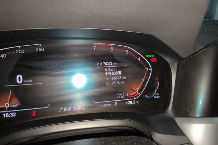 Used BMW 3 Series 2021 325Li xDrive M Sport Package Odometer Close Up