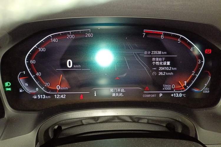 Used BMW 3 Series 2021 Facelifted 325Li M Sport Night Edition Package Odometer Close Up