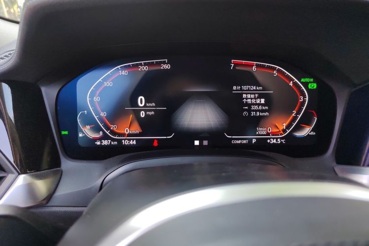 Used BMW 3 Series 2021 Restyled 325i M Sport Package Odometer Close Up