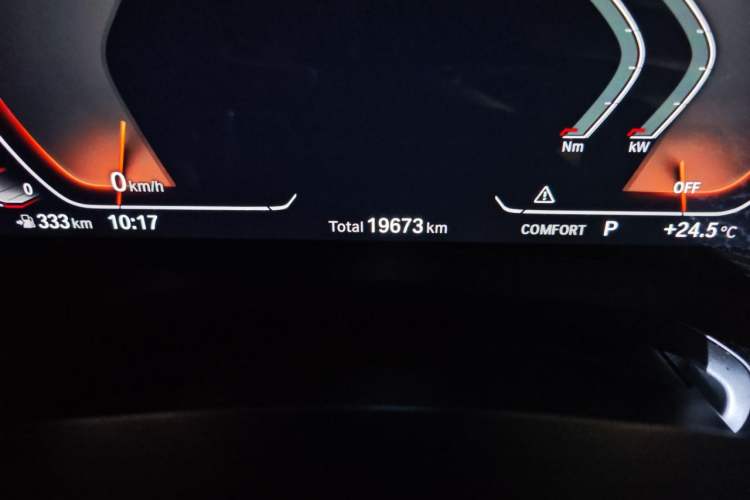 Used BMW 3 Series 2021 Restyled 325Li M Sport Package Odometer Close Up