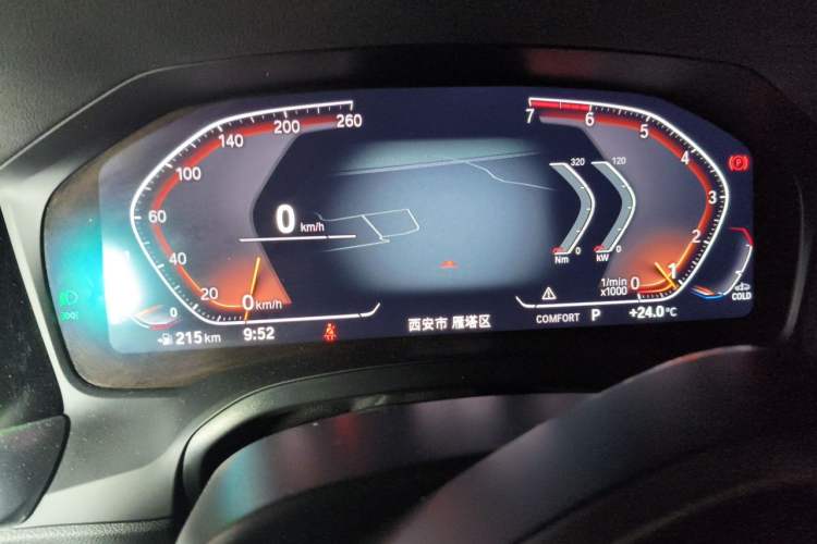 Used BMW 3 Series 2021 Second Facelift 320Li M Sport Package Odometer Close Up