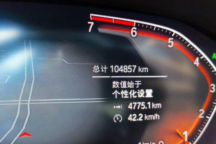 Used BMW 3 Series 2021 325Li M Sport Shadowline Package Odometer Close Up