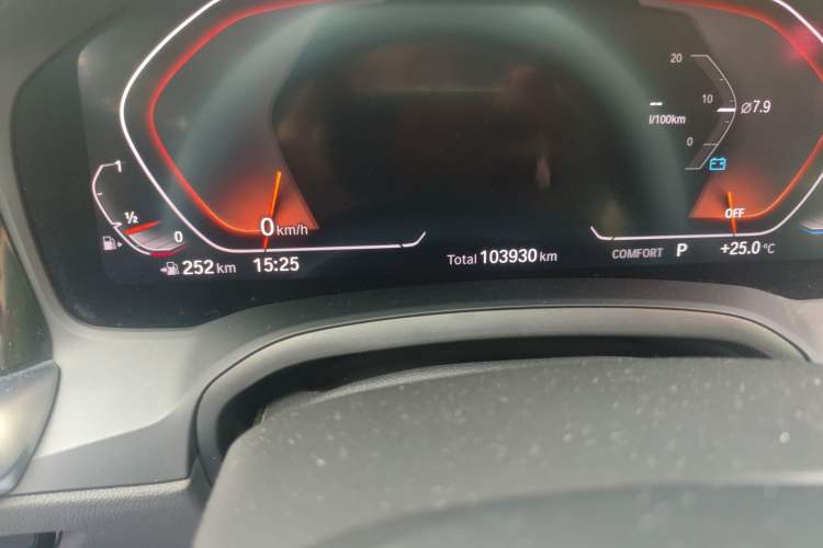 Used BMW 3 Series 2021 Restyled 325Li xDrive M Sport Package Odometer Close Up
