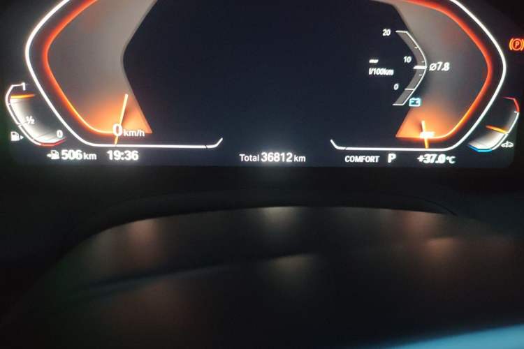 Used BMW 3 Series 2021 325Li M Sport Shadowline Package Odometer Close Up