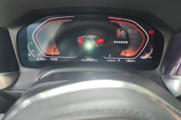 Used BMW 3 Series 2021 320Li M Sport Package Odometer Close Up