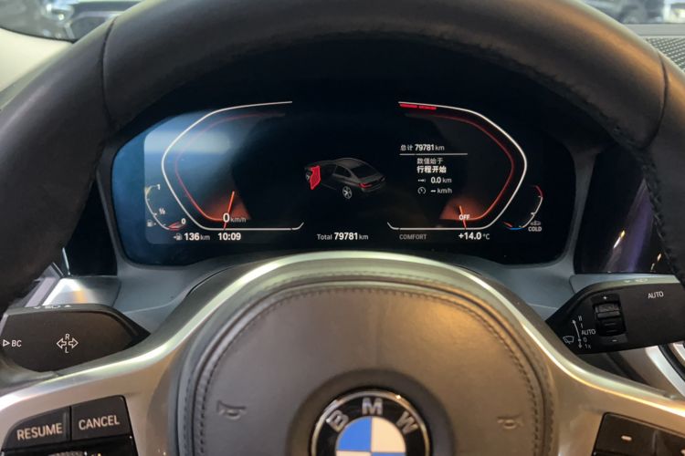 Used BMW 3 Series 2021 325Li M Sport Package Odometer Close Up