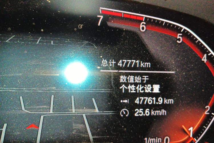 Used BMW 3 Series 2021 Restyled 325i M Sport Night Edition Package Odometer Close Up