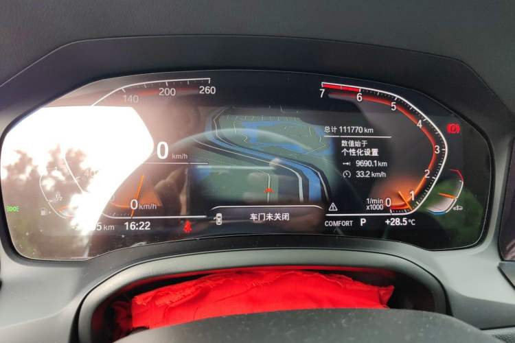 Used BMW 3 Series 2021 325Li M Sport Shadowline Package Odometer Close Up