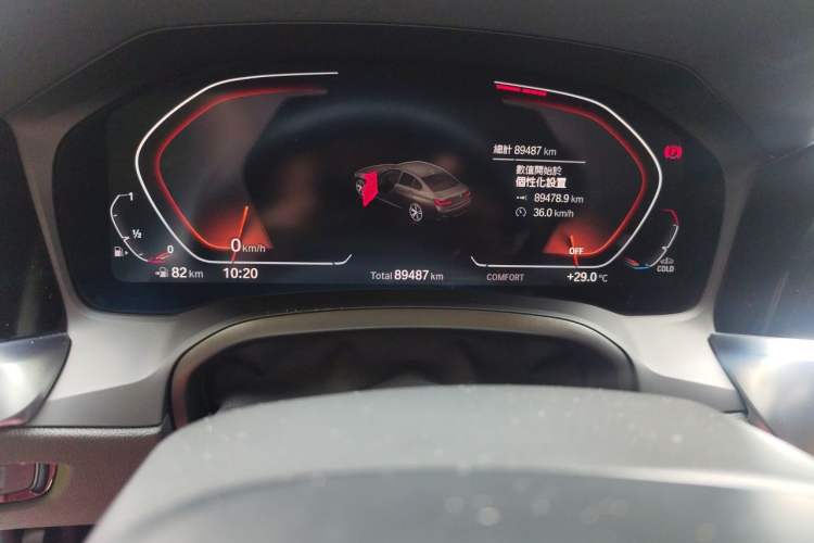 Used BMW 3 Series 2021 Restyled 325Li M Sport Package Odometer Close Up