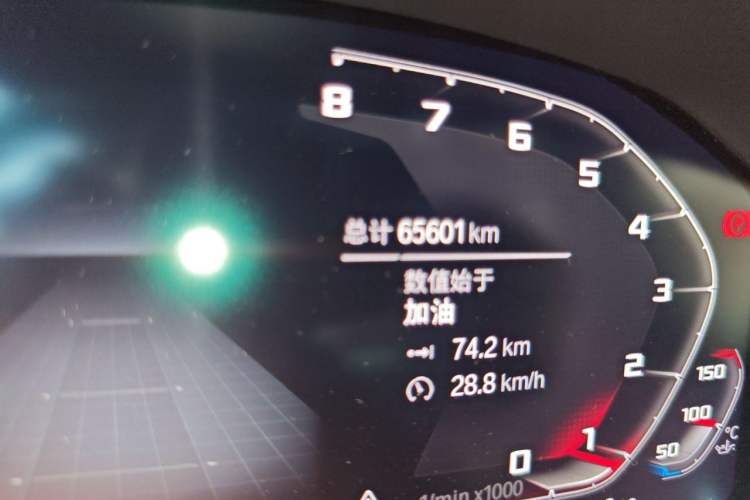 Used BMW 3 Series 2021 320Li M Sport Package Odometer Close Up