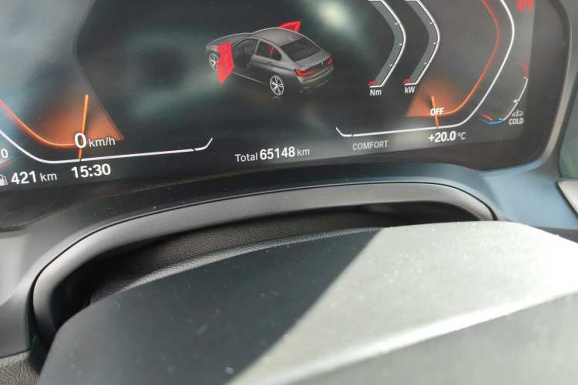 Used BMW 3 Series 2021 Facelifted 320Li M Sport Package Odometer Close Up