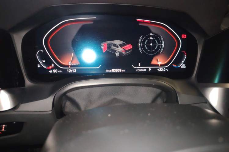 Used BMW 3 Series 2021 Restyled 325i M Sport Night Edition Package Odometer Close Up