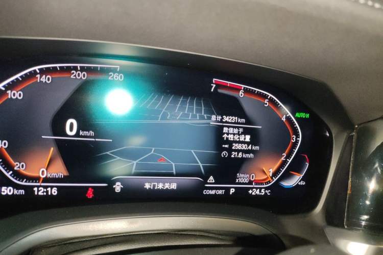 Used BMW 3 Series 2021 Restyled 325i M Sport Night Edition Package Odometer Close Up
