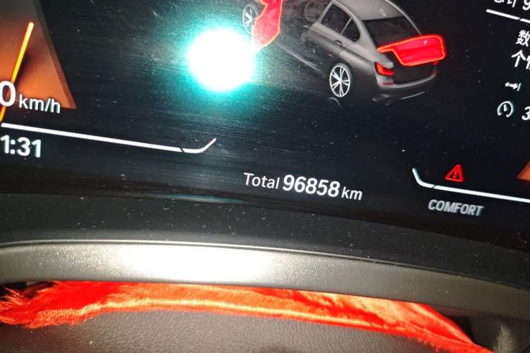 Used BMW 3 Series 2021 325Li M Sport Shadowline Package Odometer Close Up