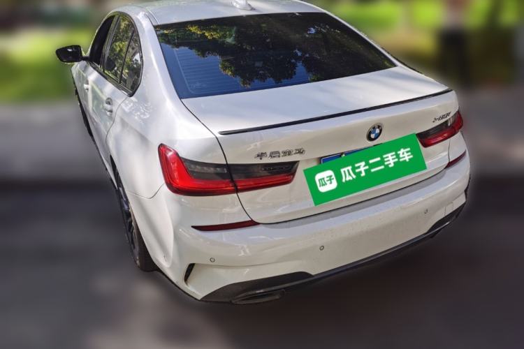 Used BMW 3 Series 2021 325i M Sport Night Edition package Rear Left 45 Deg