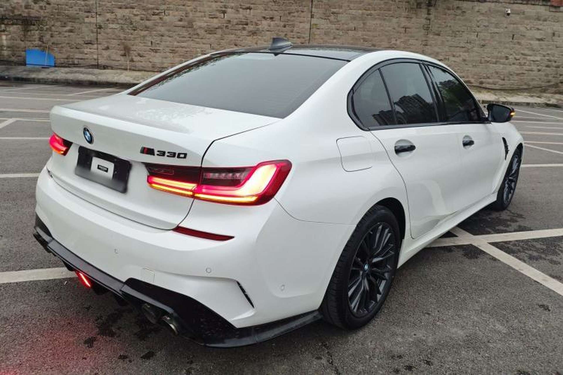 Used BMW 3 Series 2021 Restyled 325i M Sport Night Edition Package Rear Right 45 Deg