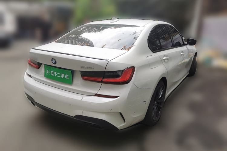 Used BMW 3 Series 2021 325i M Sport Night Edition package Rear Right 45 Deg