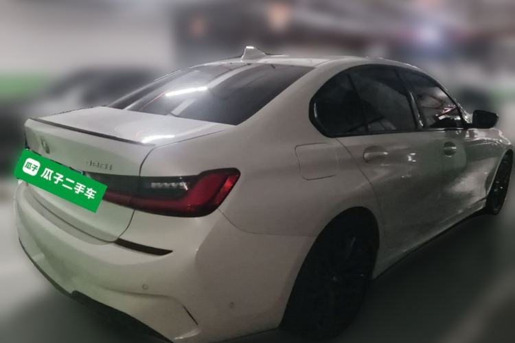 Used BMW 3 Series 2021 325i M Sport Night Edition package Rear Right 45 Deg
