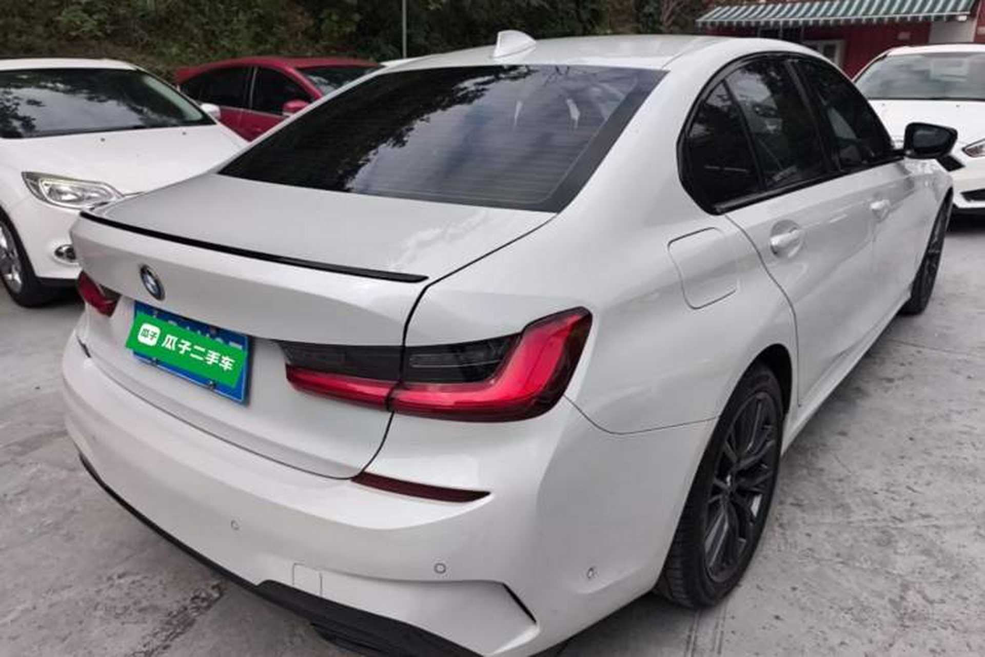 Used BMW 3 Series 2021 325i M Sport Night Edition package Rear Right 45 Deg