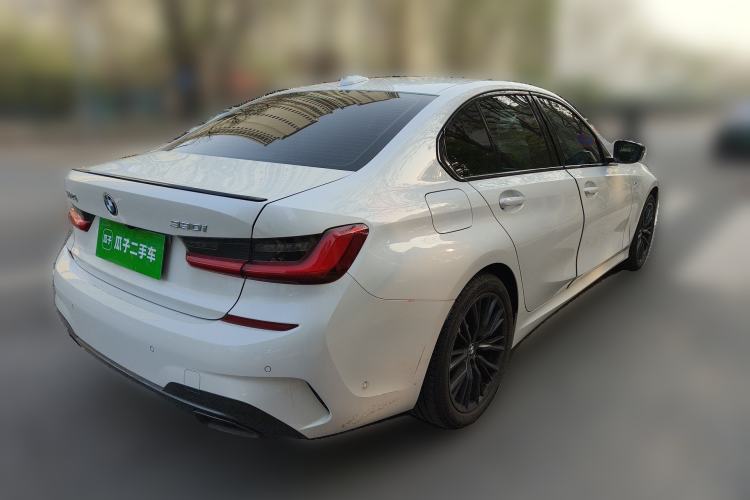 Used BMW 3 Series 2021 Second Facelift 330i M Sport Night Edition Package Rear Right 45 Deg