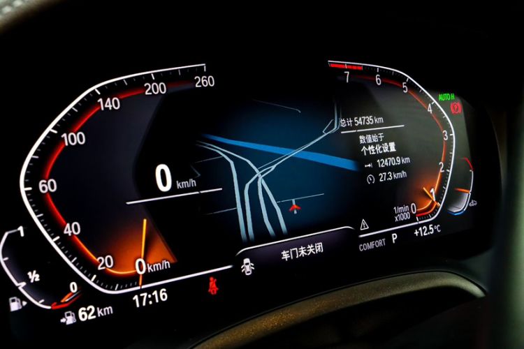 Used BMW 3 Series 2022 Updated 325Li M Sport Package Odometer Close Up