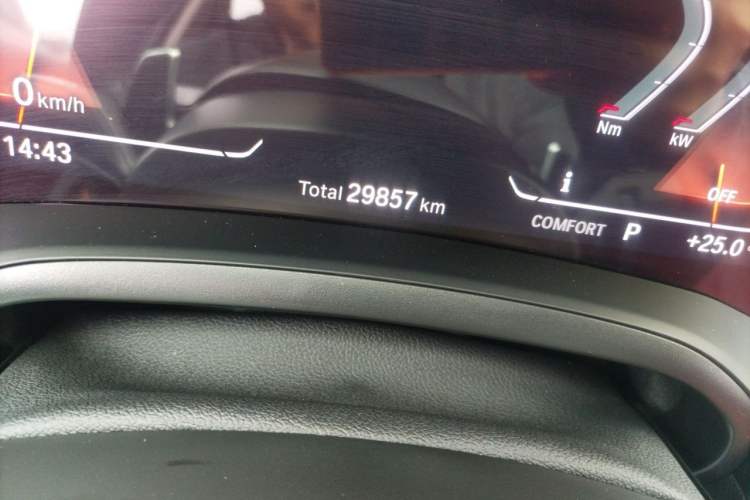 Used BMW 3 Series 2022 325i M Sport Night Edition Package Odometer Close Up