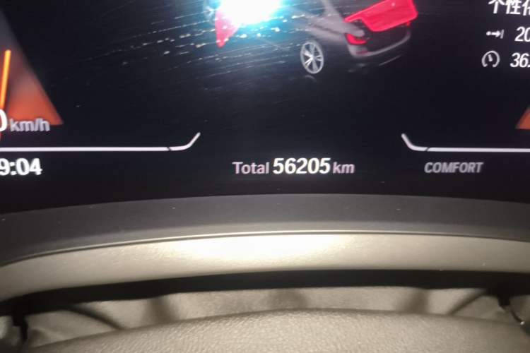 Used BMW 3 Series 2022 325Li M Sport Package Odometer Close Up