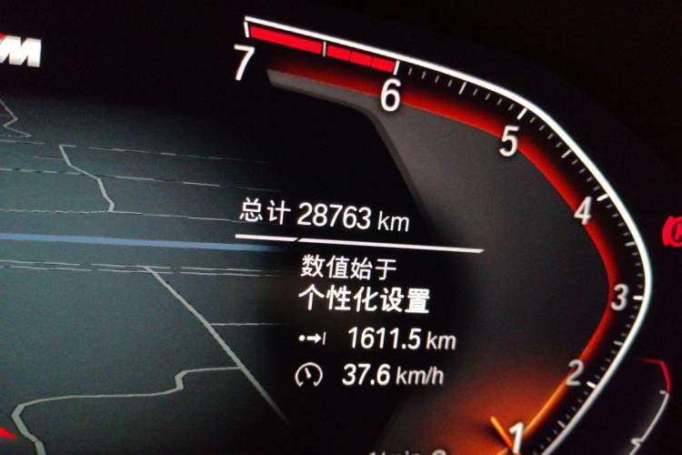 Used BMW 3 Series 2022 325Li M Sport Package Odometer Close Up