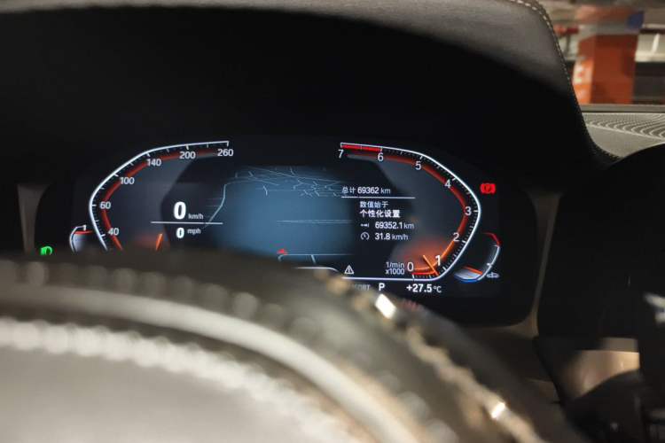 Used BMW 3 Series 2022 325i M Sport Night Edition Package Odometer Close Up