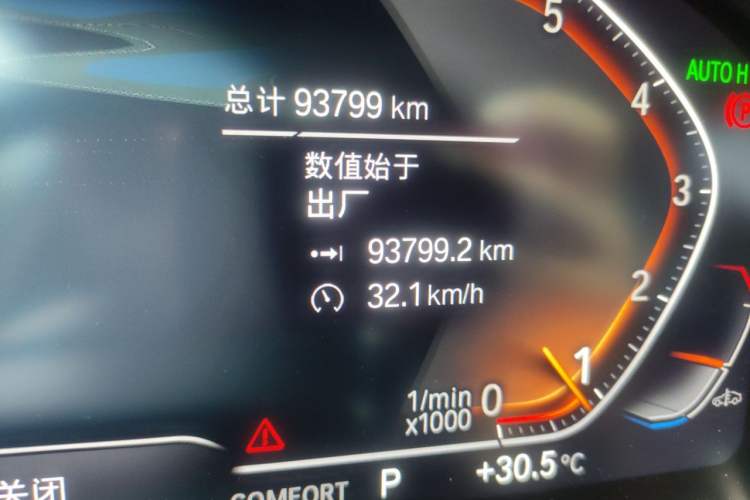 Used BMW 3 Series 2022 325Li M Sport Night Edition Package Odometer Close Up